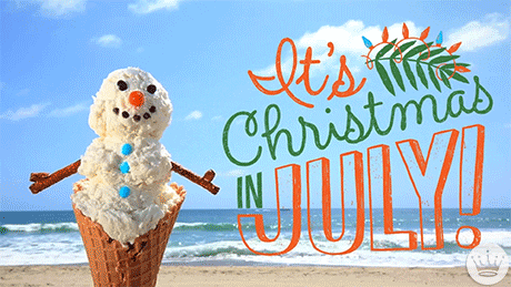 christmas in july gif