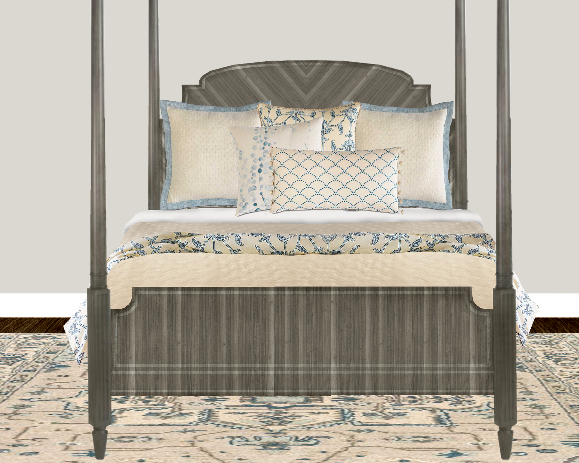 bedroom 3d design rendering