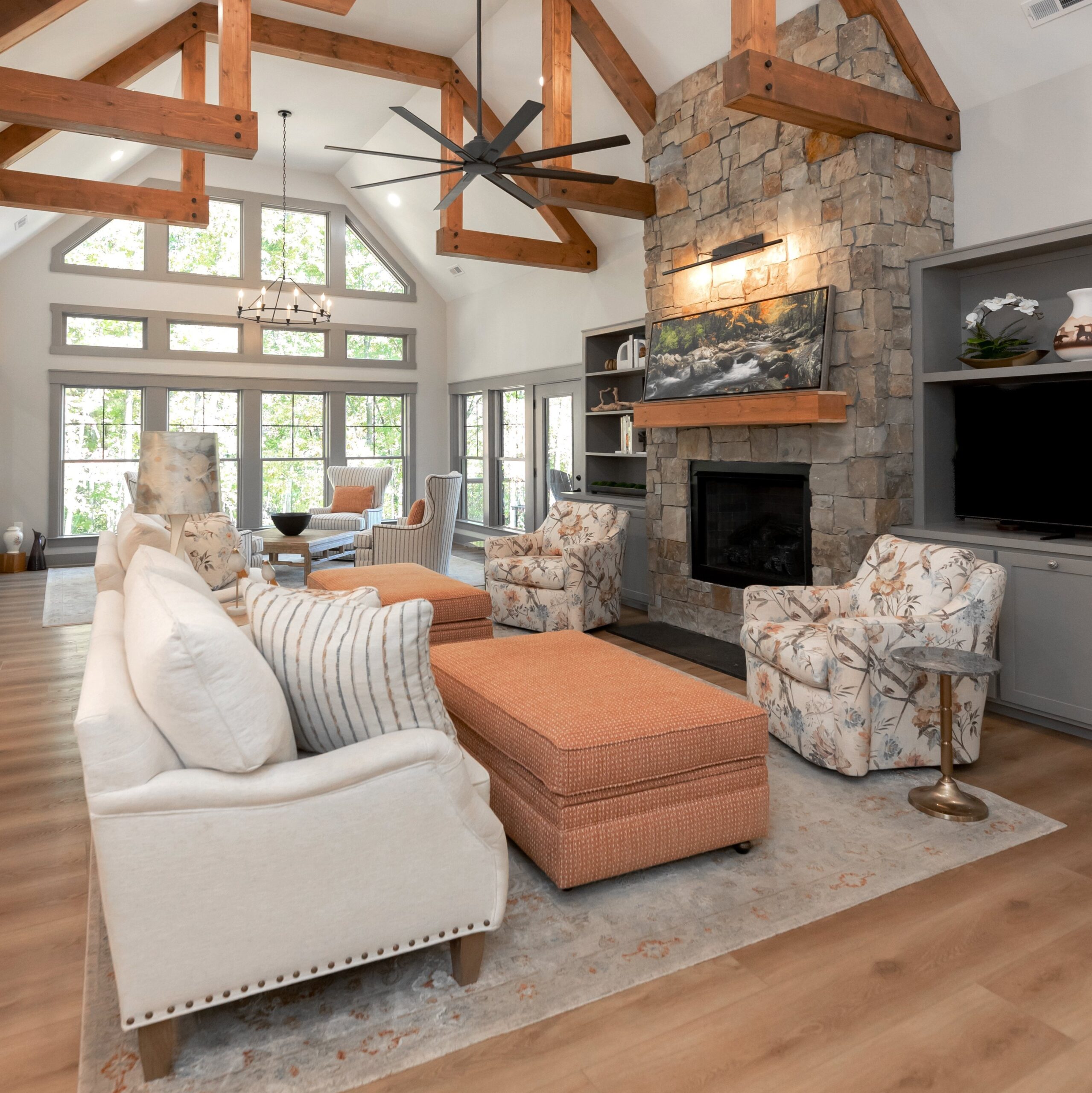 Modern Craftsman Family Room